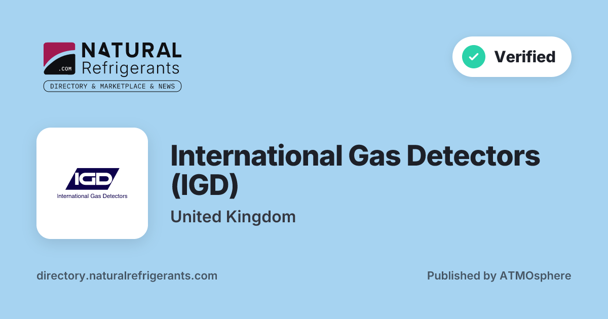 International Gas Detectors (IGD) — Natural Refrigerants Directory